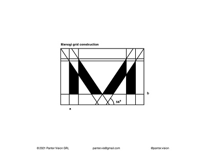 M Lettermark Grid Construction branding classy fashion golden ratio golden ratio logo grid grid layout grid logo grids identity letter m lettermark lettermark logo logo logo design lux luxury panter panter vision typography