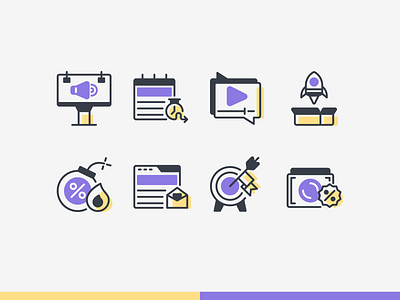 Online Marketing Icons icon icon design iconography icons marketing