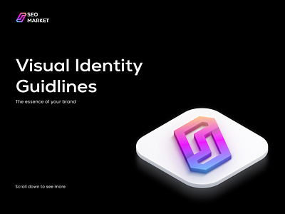 Seo Market - Logo Identity app bran branding colorful gradient icon identity letter line logo logo design market s seo sign tech typography vector