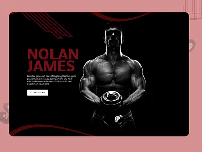 Gym Trainer Web Design branding design ui ux web website