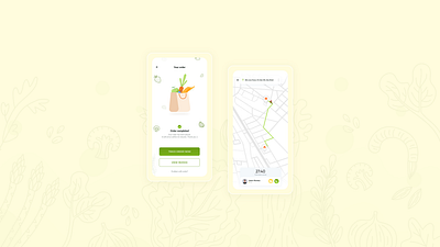 Grocery Delivery App design designer food app food app ui front end developer landing page design mobile app order app ui ui ux design ui ux designer