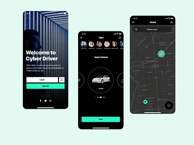 Online Car booking App app art design flat minimal typography ui ux
