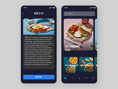 Online Cooking Recipe App app art design icon typography ui ux web