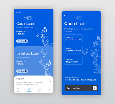 Design a Loan App account branding design finance icon illustration laon app loan mobile app ui ux ui vector