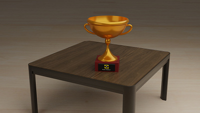 Trophy In Blender blender blender 3d blender3dart blendercycles design illustration modeling modelisation modelling render rendering