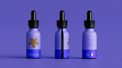 Antioche Bitters 3d blue branding graphic design illustration logo packaging product render spirits wine