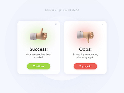 Daily UI 011 dailyui design flash massage ui ux web webdesign