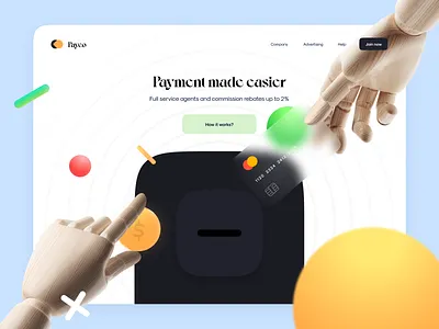 ⚡️ Payco - Interactive Landing 3d animation finance landing motion payment scroll transition ui web