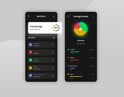 Online Drive Storage App app design appdesign colorful design dribbble best shot drive flat graphicdesign illustration interface storage ui uidesign ux ux ui