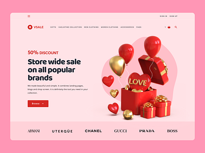 Online Gifts Web Design design ui ux web