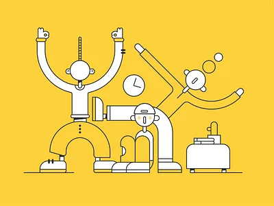 DOODLE argument artwork bright daily design doodle family fight home house illustration kids latvia lines motion new outlines vector world yeallo