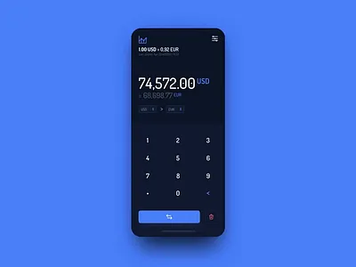Currency converter UI exploration #3 (micro interactions) animation calculator ui currency currencyexchangeconverter microinteraction mobileapp mobileinterface mobileui moneyapp ui ui animation uidesign uiux uiuxdesign ux