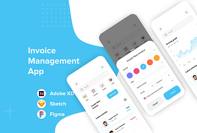 Invoice Management App UI Design adobe xd app app design art creative design designer graphic design illustration inspiration mobile app mobile design mobile ui mobile uiux ui ui design uiux uiuxdesign uiuxdesigner uxdesign