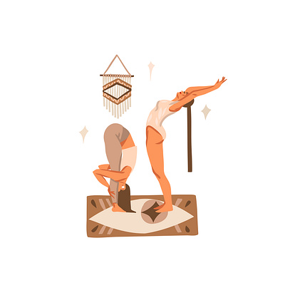 Yoga abstract adobe draw art cartoon characterdesign design digital digital art digital illustration flat illustration ipad pro logo logodesign people procreate vector vectorart woman illustration yoga