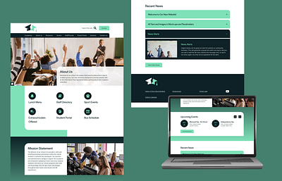 Homepage School Design k12education k12website landingpagedesign schoolwebsite simple landing uidesign webdesign