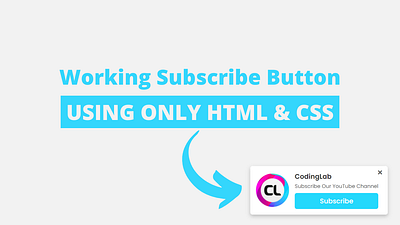 Working Subscribe Button button design css buttton css toast notification css toast notification subscribe button subscribe button design toast notification web push notification
