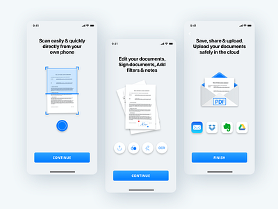 Scanner app clean design document mobile paper pdf scanner scanner type ui ux