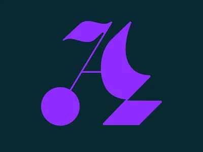 36 Days of Type / Letter A 36daysoftye08 36daysoftype capital challenge day1 display exploration font graphic design letter lettering logotype purple shape type typogaphy vector werock