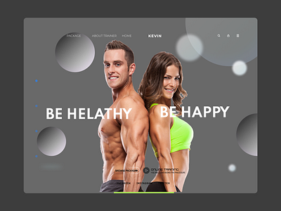 Trainer Landing Page branding design icon illustration logo typography ui ux