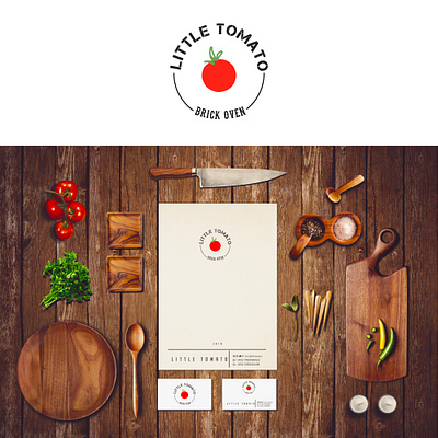 Little Tomato Logo branding design food and drink food logo graphic graphicdesign logo logo design logodesign logotype tomato logo