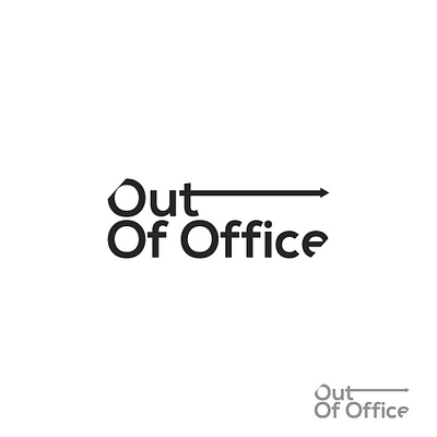 Out of office Logo branding design freelance freelancing logo freelancing logo graphic graphicdesign illustration logo logo design logodesign logotype