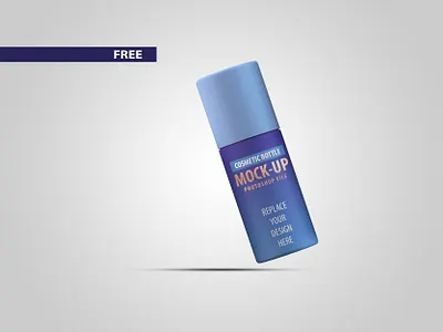 Free Small Cosmetic Bottle Mockup PSD files 3d model 3d product design branding creative design dribbble flat free freebie illustration latest mockup mockup psd mockups photoshop