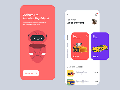 Toys World app design flat ui ui design ui kit ui ux ux web webdesign