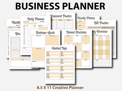 Business Planner affirmation planner business business planner content planner daily planner house planner illustration planner poster psd self planner