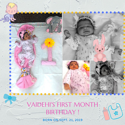 Birthday Annoucement Flyer announce announcement baby babybirthday design flyer