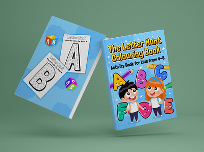 Book Cover Design (Children's Activity Book) activity book alphabet amazon kdp book cover book cover design children children book coloring book design kdp kdp cover kids kids book letters product design