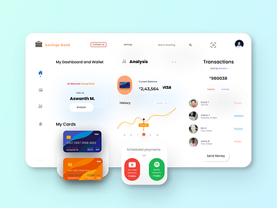 Bank Dashboard adobe xd design figma minimal mobile uiux ui ui ux ux web webdesign