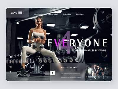 Personal Trainer Web Design design graphic design icon illustrator minimal typography ui ux web website