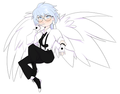 angel present art artist artwork digital digital art digital painting drawing gift