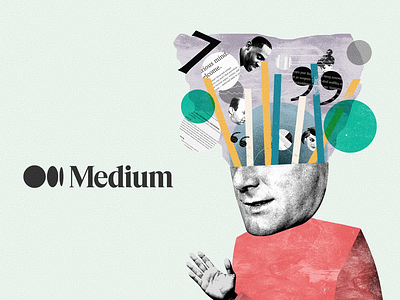 Poster for Medium's new logo color digital art digital illustration digital painting geometric art geometric design geometry graphic design graphics illustration illustration art logo logo design newspaper poster poster art poster design web design webdesign website design
