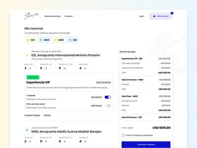 Jarvis Web App Design airport design experience fly indicius poppins premium reservation sleek ui ux