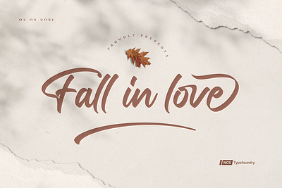 Fall in love branding brush calligraphy elegant font fonts handlettering ligatures logo luxury script signature