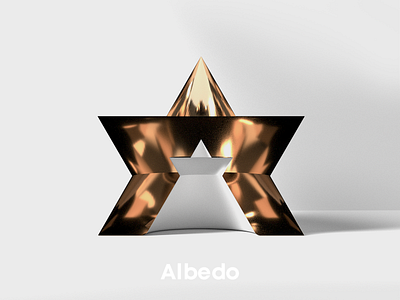 A for Albedo 36days a 36days adobe 36daysoftype 36daysoftype а 36daysoftype08 3d art albedo star