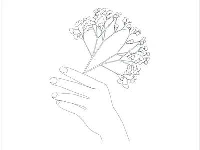 art abstract art avatar art beautyful art flower art hand art illustration minimal one line one line art