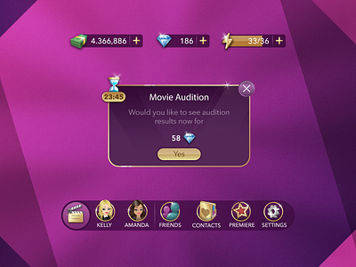 Mobile game HUD UI game design game ui game ui design ios game ui ui design uiux