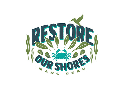 Restore Our Shores apparel design brevard brevard zoo buy one plant one florida mang mang gear manggear.com nature nhammonddesign nick hammond nick hammond design restore our shores