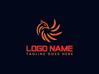 Phoenix Eagle Logo app bird logo branding business design eagle logo fire logo flat icon logo logo design minimal minimalist logo modern phoenix logo typogaphy vector