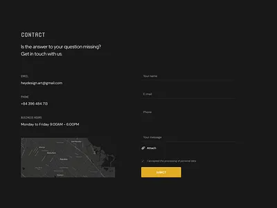 Contact Us Dark Concept black white clean design concept design contact contact form contact page contact us contacts dark dark mode dark theme dark ui minimalist