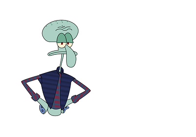 Disappointed Squidward cartoon disappointed disgust figma illustration lol meme spongebob squidward vector