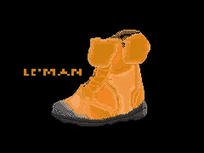 Le'man Pixel Boot and Logo nhaleman