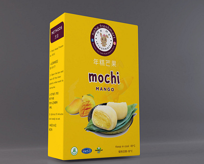 Mango Mochi Packaging Design label and box design label and packaging design label design packaging packaging design packaging mockup product packaging product packaging design