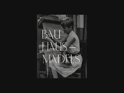 Bauhausmädels - Typography & Layout Exploration. design digital digital design portfolio site typography ui uidesign uxdesign visual design web