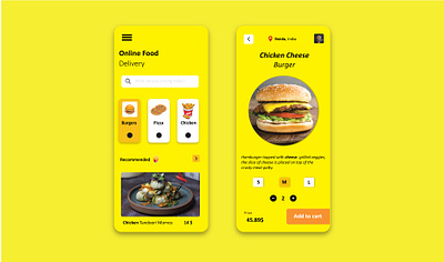 Food delivery App UI design app app design app designer applicaiton application design illustration interaction interactive design interface marketing ui ui design uidesign uiux ux