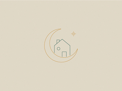 The Home Witch - Mark brand identity brand mark branding design illustration moon organization submark