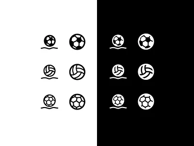 Sport icons on white/black background design icon design icon set iconography icons vector