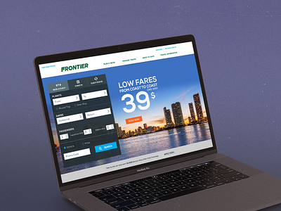 Frontier Booking UI booking ui ux webdesign